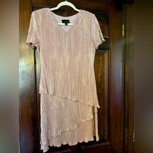 Champagne pink mini dress